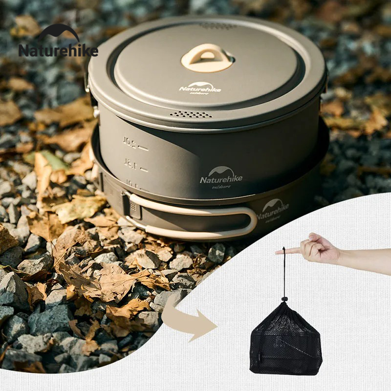 Naturehike 2025 New Outdoor Pi - Quality Camping Cooking Set ulasan dan harga
