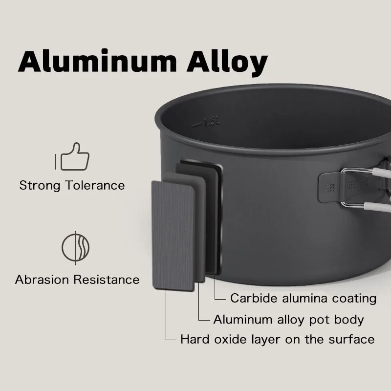 Naturehike 2025 New Outdoor Pi - Quality Camping Cooking Set ulasan dan harga