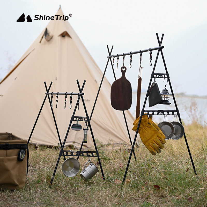 Shine Trip Outdoor Camping Tri - Camping Cooking Table ulasan dan harga