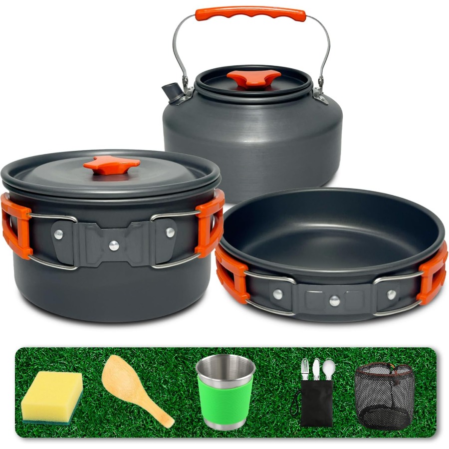 Camping Cookware Set: 35oz Non - Camping Hiking Cooking ulasan dan harga